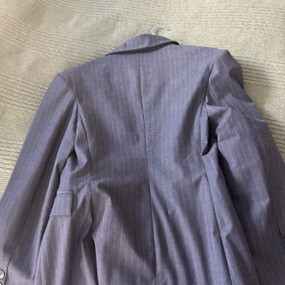 GANNI Gray Pinstripe Blazer - Picture 4 of 5